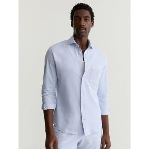 REISS Solarko Seersucker Cutaway-Collar Shirt